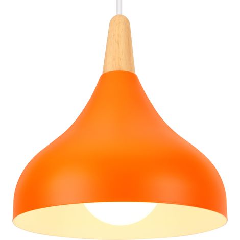 Nordic Modern Pendant Light Minimalist Chandelier Creative Pendant Lights Indoor Pendant Light For Bedroom Bar Cafe Kitchen Office E27 Orange
