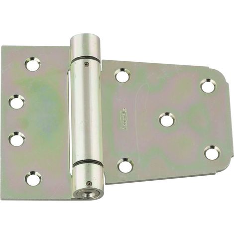 Charnière de portail robuste à fermeture automatique en plaqué zinc