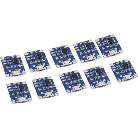 Lot de 10 modules de chargeur de batterie lithium Micro USB 1A, carte de protection de charge (1/5)