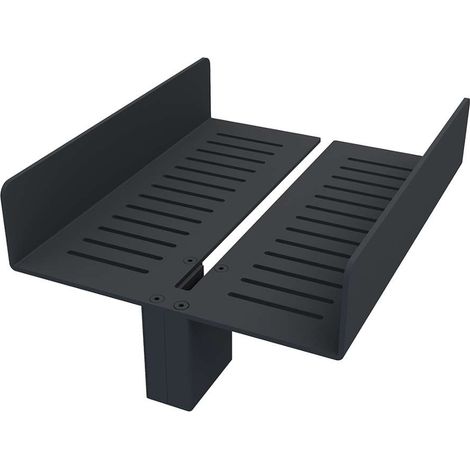Nimco - Mensola, lunghezza 25 cm, nero opaco 2091-DH-25-90 (1/4)