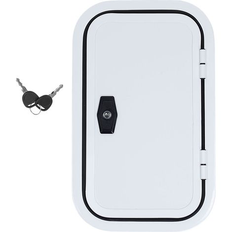 Jeffergarden Porte à bagages pour camping-car H500 W300mm, coin arrondi, Protection UV, accès, porte de rangement pour remorque de camping-car (1/5)