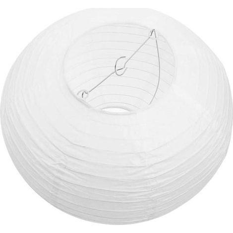 Abat-jour rond en papier fait à la main idéal pour la maison 30 x 30 x 19 cm (1/4)