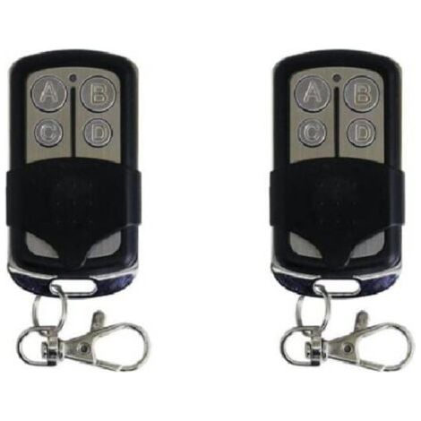 Lot de 2 télécommandes universelles 433,92 MHz 4 canaux pour copieur