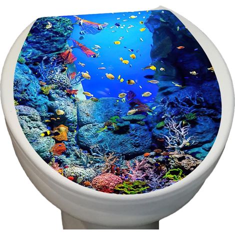 Abnehmbare WC-Wandaufkleber – Selbstklebend, geeignet für alle glatten Oberflächen, Badezimmerdekoration