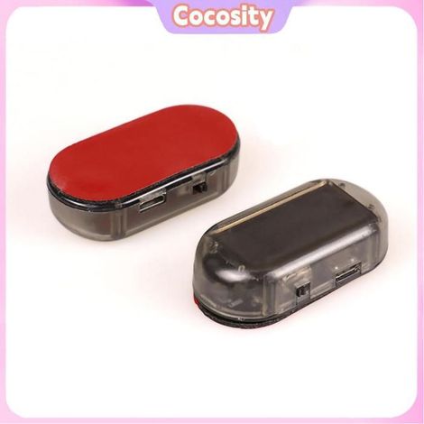 Alarme factice voiture - COCOSITY - Alarme solaire simulée - Anti-vol - Clignotante nocturne - Rouge (1/5)