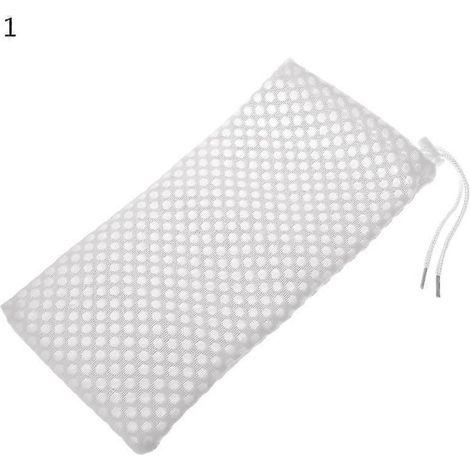 Sacs filtrants pour aquarium à haut débit, biochimiques, à cordon de serrage, réutilisables, 2 tailles - Style 1 : 14 cm x 27 cm (1/5)