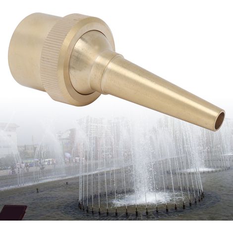 Buse de Fontaine en Laiton à Filetage Femelle, Tête de Pulvérisation d'Eau Réglable pour Jardin Paysager, 20mm G1/2 (1/5)