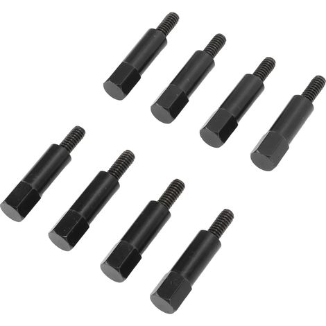 Set di 8 dadi per bulloni del coperchio delle valvole dell'auto, verniciati a polvere nera, dadi di ricambio per bulloni del coperchio delle valvole dell'auto per motori SBC Small Block 283 305 327 35