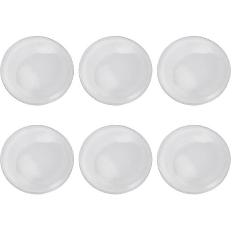 6 Stück Türstopper Wandschutz Runder Türgriffpuffer (Transparent)-4X4CM-Transparent (1/4)