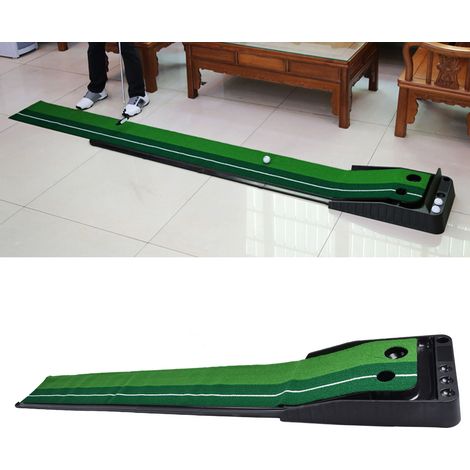 Ensemble d'entraînement de golf d'intérieur, ensemble d'entraînement de putting en plastique, entraîneur de golf avec accès au fairway, emballage anglais, 2,5 m. (1/5)