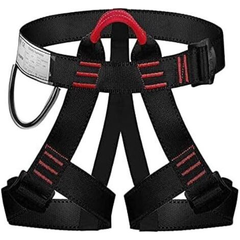 Arnés de escalada, cinturón de seguridad para mujeres y hombres, para escalada, montañismo y rápel. (1/5)