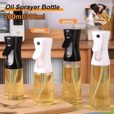 300-ml-Küchenölsprüher – Schwarz – Verbesserte Düse – Auslaufsicher – Lebensmittelechtes Material (1/4)