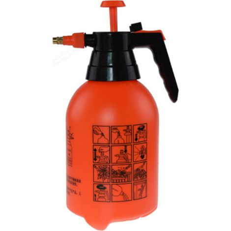 Irovami Pulvérisateur jardin motorisé – 2L, pression, engrais/herbicides, rouge orange (1/5)