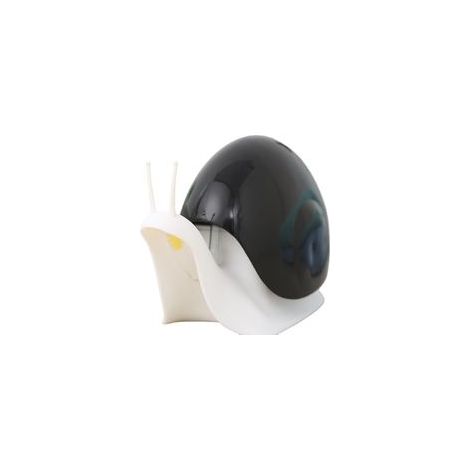 Dispenser di sapone portatile a forma di lumaca, contenitore per sapone, flacone dispenser per shampoo per la doccia, accessori per il bagno, 1 pezzo (nero) - Crezuo