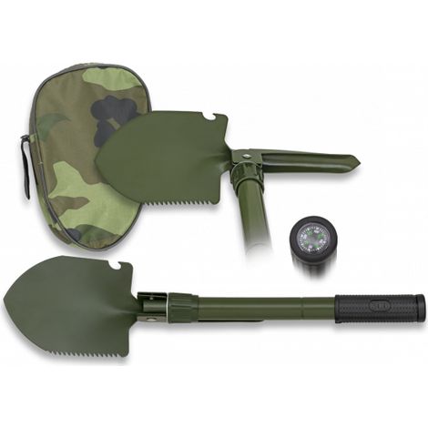 Vanga pieghevole con bussola Martinez Albainox di 42 cm. Include il coperchio in nylon
