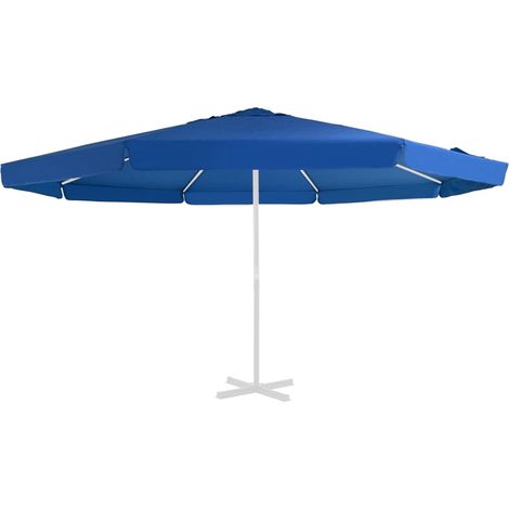 Toile de rechange parasol,Tissu de remplacement pour parasol d'extérieur Bleu azuré 500cm -51250 (1/4)