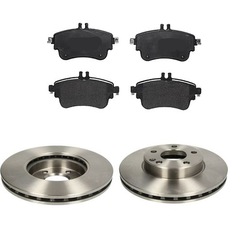 KIT FRENI ANTERIORI compatibile con MERCEDES-BENZ CLASSE B SPORTS TOURER (W246,W242) - DISCHI + PASTIGLIE OEM: P 50 093X , P 50 094 / 18235 , 18208 , 18290 /SOSTITUZIONE DIRETTA/BASSA POLVERE/SILENZIO (1/5)