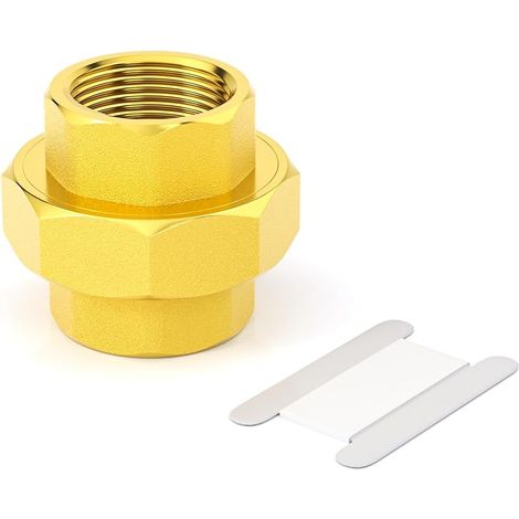 1 pieces laiton Pipe Fitting, raccord union laiton 1" femelle Pipe Fitting, pour connecter et rallonger