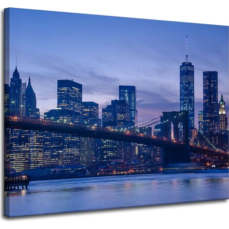 Stampa su tela "Architettura di New York" 100x80 cm