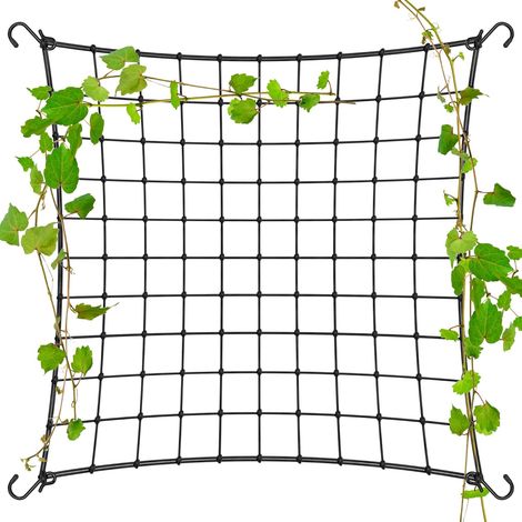 Filet De Tuteur - Treillis Élastique Pour Plantes Grimpantes - Support Durable Et Réutilisable - Jardin Extérieur Et Intérieur - 150x150cm - Noir - 1 Pièce (1/5)