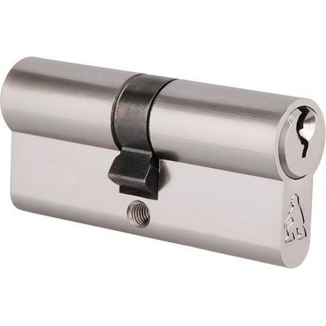 Inserto de cerradura 30/40 mm Níquel satinado + 3 llaves