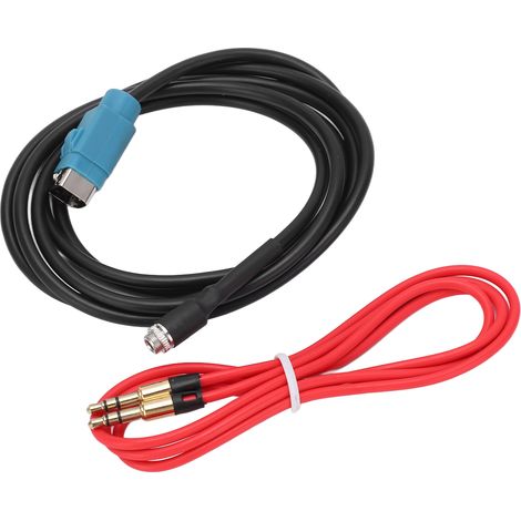 Câble adaptateur AUX Audio pour Autoradio Alpine KCE-237B, Remplacement Entrée Aux avec Connexion Filaire Rapide (1/5)