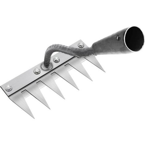 Râteau de Désherbage Multifonction en Métal, Râteau De Jardin 6 Dents, Râteau De Jardin Portable pour Désherber,Outillage De Jardin (1/5)
