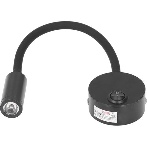Projecteur LED flexible 3W 4000K, applique murale à col de cygne pour chambre d'hôtel, 85-265V (1/5)
