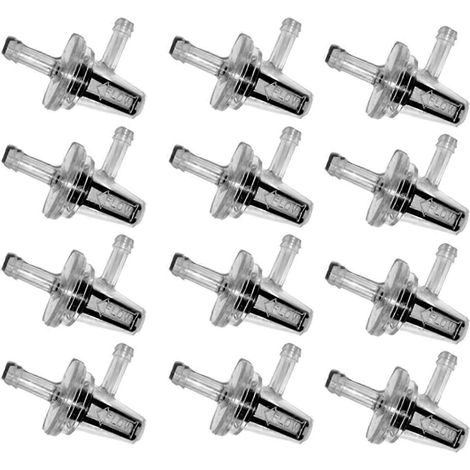 12 Stück universelle rechtwinklige Inline-Kraftstofffilter für Motorräder