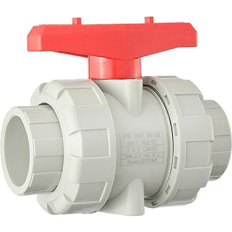 PPH Union Ball vanne DN20 25mm pour Aquarium et jardin eau Supply tuyau raccords (1/5)