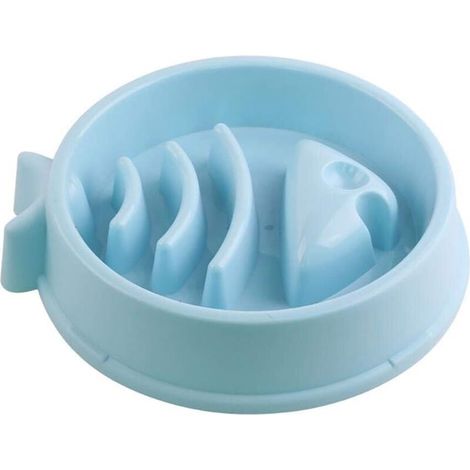 Gamelle Anti-glouton Ronde pour Chien Gamelle d'alimentation Lente pour Chien Slow Feeding Conception Anti-dérapante Fun Interactive Nourrir Les Chiens-Ensoleillé (1/5)