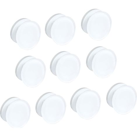 Lot de 10 clips fixation murale en acrylique transparent 30 x mm (1/5)