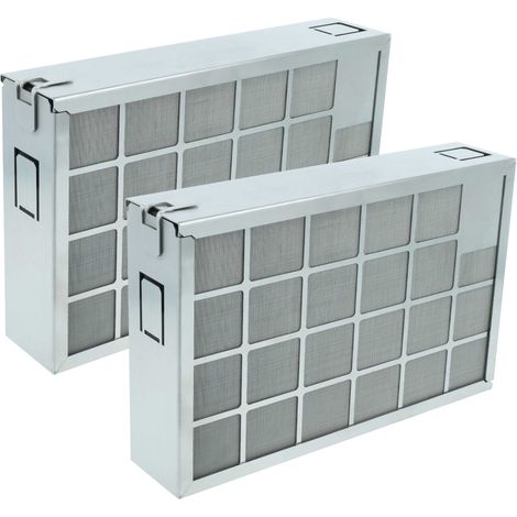 vhbw 2x filtro de carbón activado compatible con Miele DAS 8x30, DAS 4x40 campanas cocina, regenerable (1/4)