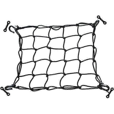 Filet de chargement de pont avec crochets d'arrimage, filet à bagages robuste, compatible avec le rangement de kayaks, de camionnettes et de bateaux de pêche. (1/5)