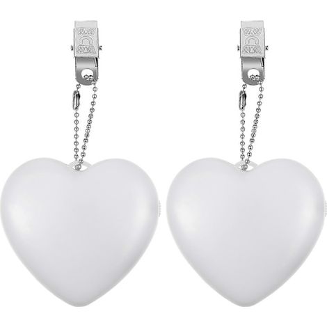Lot de 2 lampes de sac à main tactiles, petites lampes portables en forme de cœur, fonctionnant sur piles, lampe portefeuille (1/4)