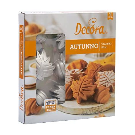 Teglia da forno Decora con motivo a foglie autunnali e zucca. (1/3)