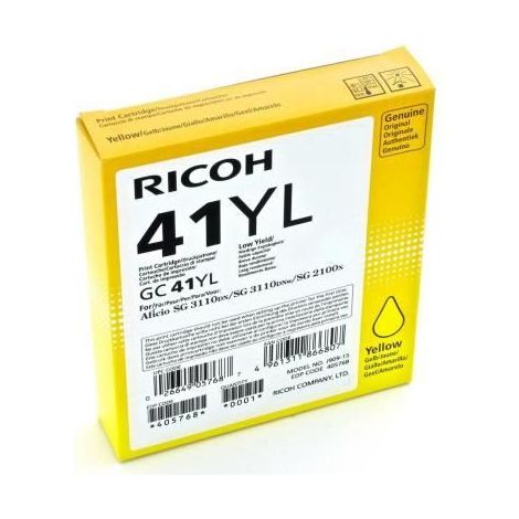 RICOH 405768 Druckerpatrone (Gel) gelb GC 41YL (1/3)
