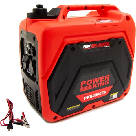 PowerKing Petrol Inverter Generator, Silent 3500W / 4.38kVA, Camping & Home Backup (1/5)