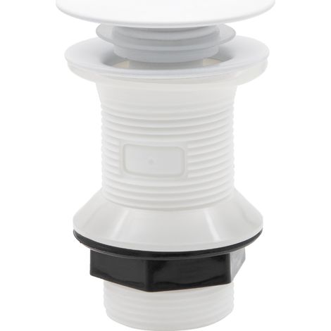 Essebagno Vidage métal pop-up rond universel blanc mat (1/2)