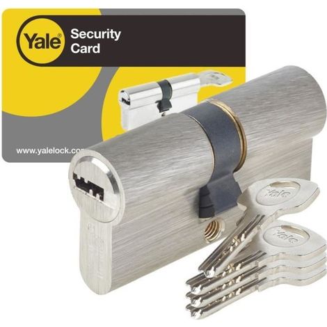 Cylindre de serrure YALE Série 1000+ débrayable 30x50 mm 6 goupilles anti-perçage et anti-crochetage (1/4)