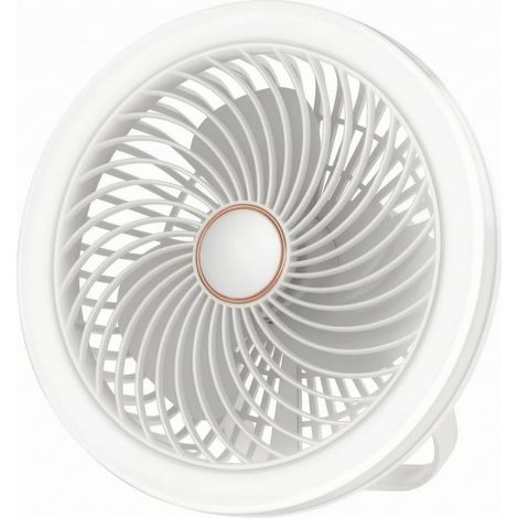 LOVIVER Ventilateur de Bureau Usb Table Mural Anneau Lumineux (1/5)