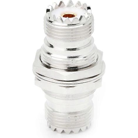 UHF SO239 Buchsenmutter auf Buchsenmutter Adapter für Einbausteckverbinder, gerader F-Stecker