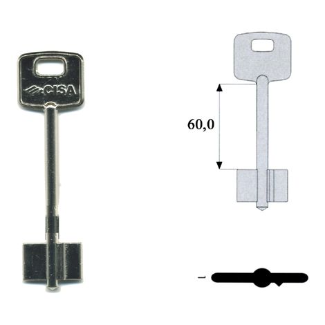 Cisa 00102-00-1 Chiave Doppia Mappa Dx