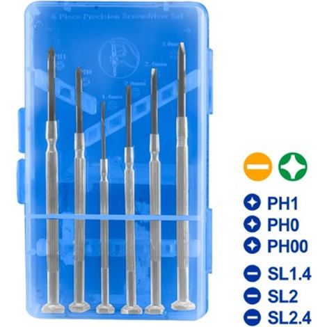 Jeu de tournevis de précision WADFOW 6 pièces