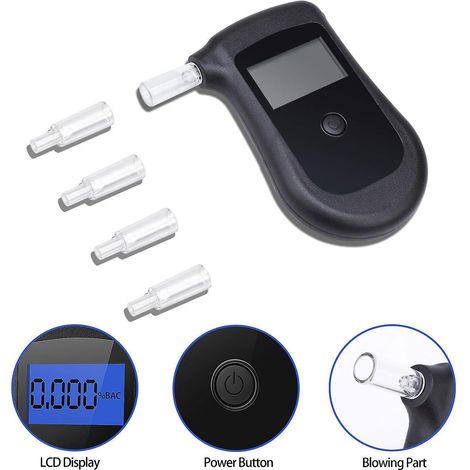 Éthylotest électronique portable professionnel pour le dépistage d'alcoolémie (1/4)