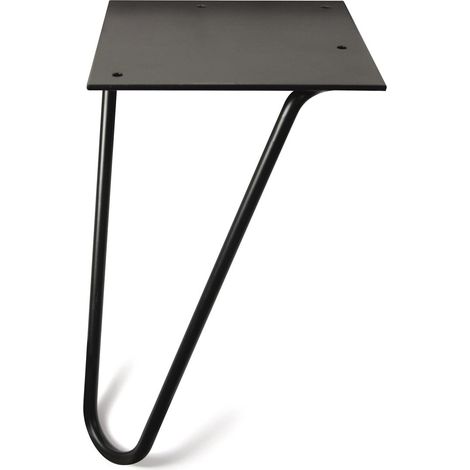 Juego de 2 Pata Zoe Tubular L150 D-8 Negro Mate (1/4)