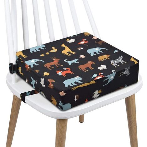 Rehausseur enfant - Hauteur 8 cm - Coussin rehausseur - Pour chaise de salle à manger et table - Siège enfant - Rehausseur pour tout-petit - Assise confortable (1/5)