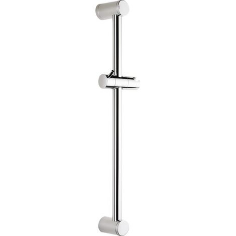 Odyssea – Barre de douche inox chromé 25 mm – Enraxe 55,5 cm – Curseur à poignée pour installation facile – Pour salles de bain modernes