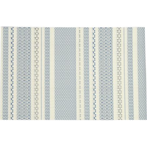 Set di 4 tovagliette resistenti al calore e all'olio, adatte per sale da pranzo, antiscivolo su entrambi i lati, 45x30 cm - blu (1/5)