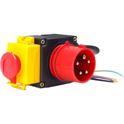 400V Motor Protection Circuit Breaker - IP54 Waterproof Three-Phase Switch with 80cm Cable for Table Saws and Industrial Applications Similar to KOA7 400V (1/5)